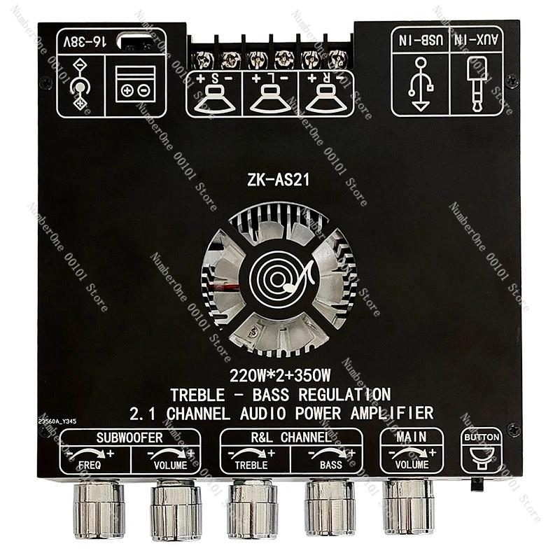 

AS21 2.1 Channel TPA3255 Bluetooth Digital Amplifier Board Module Tone Subwoofer 220W*2+350W