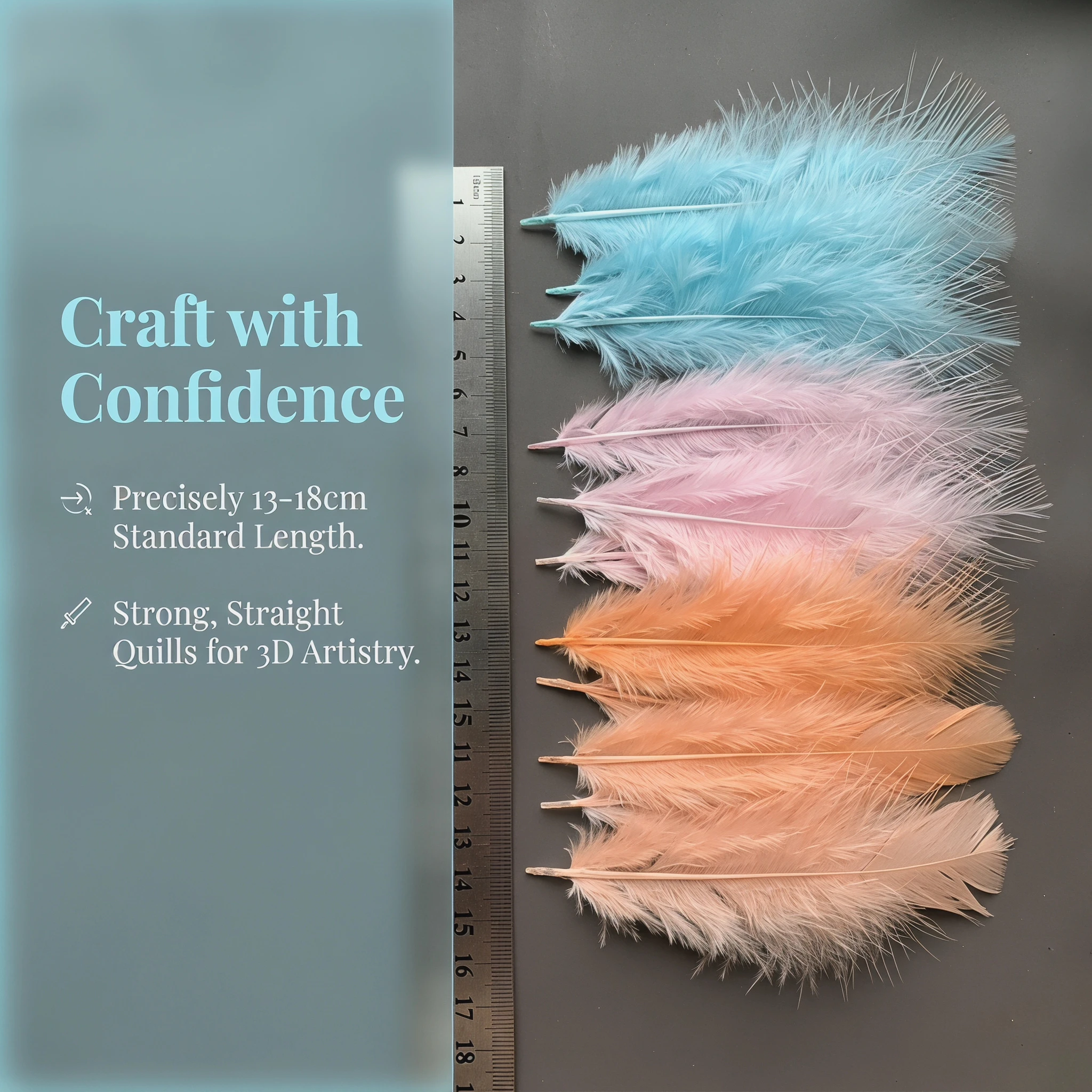 Wholesale Fluffy Full Turkey Feathers 13-18cm Light Blue Soft Plume DIY Costume Headwear Craft Decoration Supplies