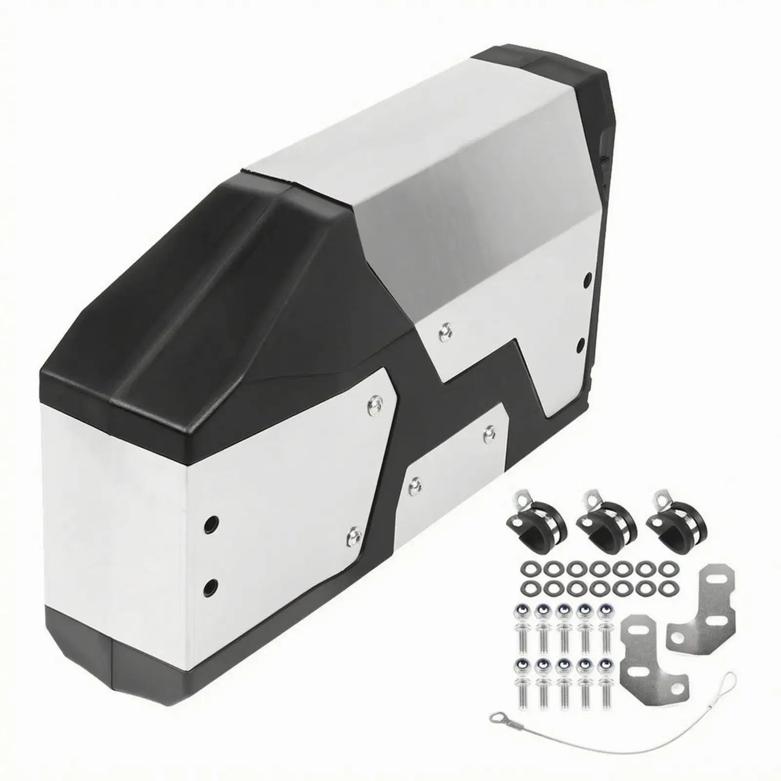 Hard-Sided Motorcycle Easy to Install Motorcycle Storage Box with Mounting Hardware Rugged for Adventure Riders, Workshop