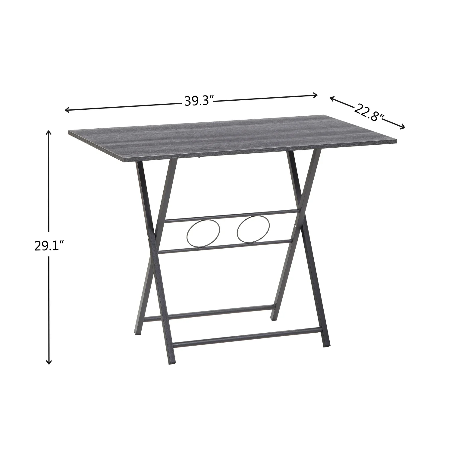 Small Foldable Desk for Small Spaces, Living Room Multifunctional Computer Table Writing Workstation for Home Office, No Assembl