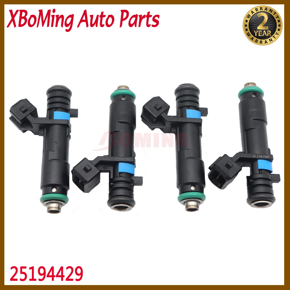 4pcs/lot 25194429 Car Fuel Injectors For Chevrolet Spark Classic Beat 25194429 25186566 240720164