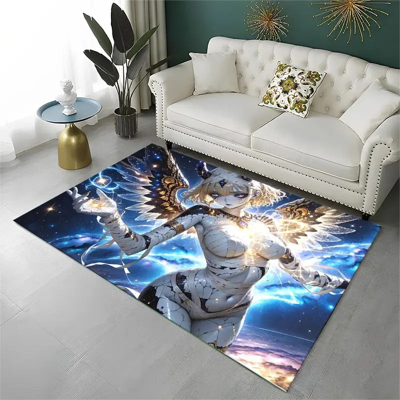Gothic Dark Cartoon Cute Girls Anime Characters Large Area Rug Non-slip Carpet for Bedroom Living Room Sofa Doormat Home Decor - view 4