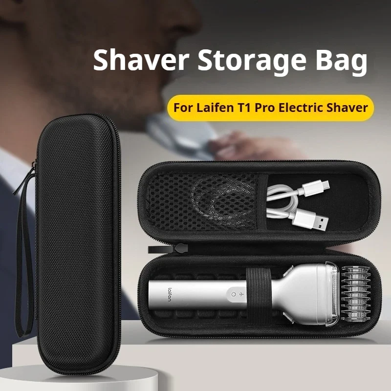 Electric Shaver Travel Case for Laifen T1 Pro Razor Carrying Case Men Portable Storage Bag Foil Razor Shaver Pouch Grooming Box