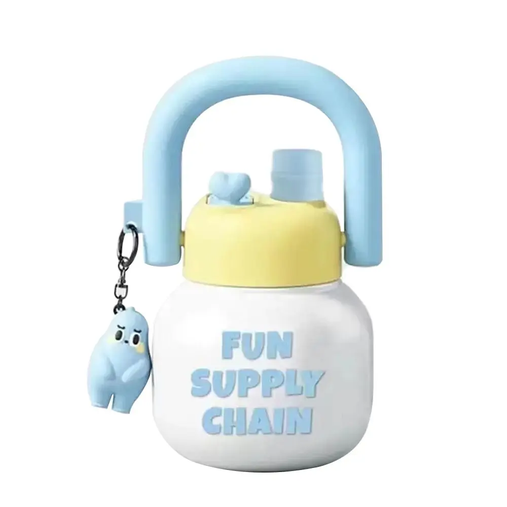 800 ml Summer with Lid Sippy Water Bottles with Pendant Large Capacity Juice Milk Cup Bubble Tea Coffee Portable Sippy Cup view 4