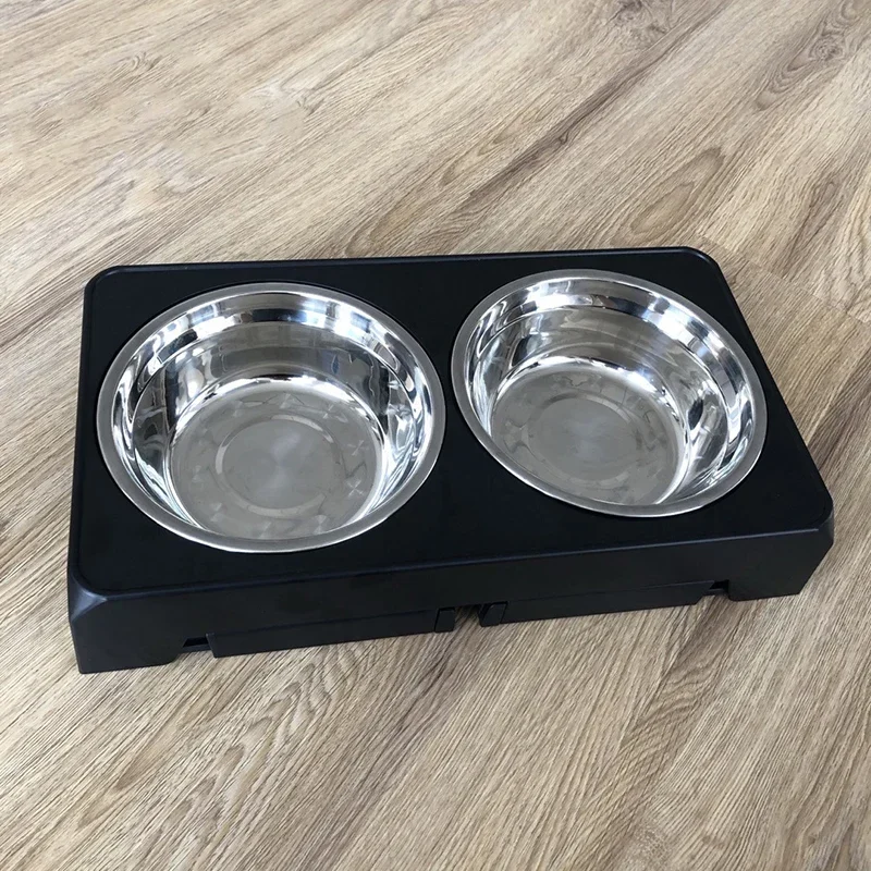 Dog Feeder Bowls Elevated  Food Bowls Adjustable Raised Stand Food Water Bowls Pet Dog Accessories for Small Medium Large Dogs