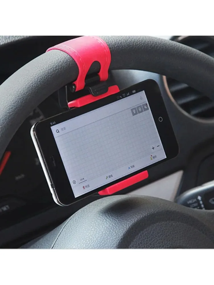 AliExpress NONE Car Phone Holder Stand Steering Wheel Bike Clip Mount Auto Fastener Holder For iPhone 7 Plus Samsung S9 Plus Xiaomi 8 9 Charging