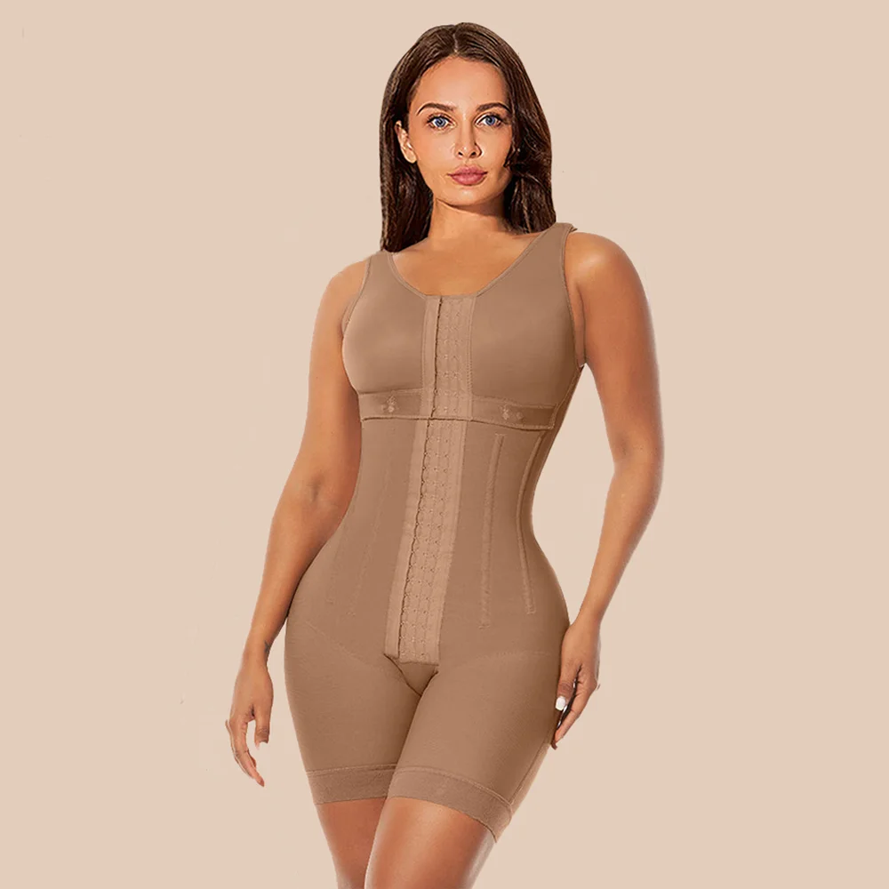 Colombianas-moldeador de cuerpo completo para mujer, ropa moldeadora de alta compresión sin costuras, Body postoperatorio con huesos de acero, xxs-3xl