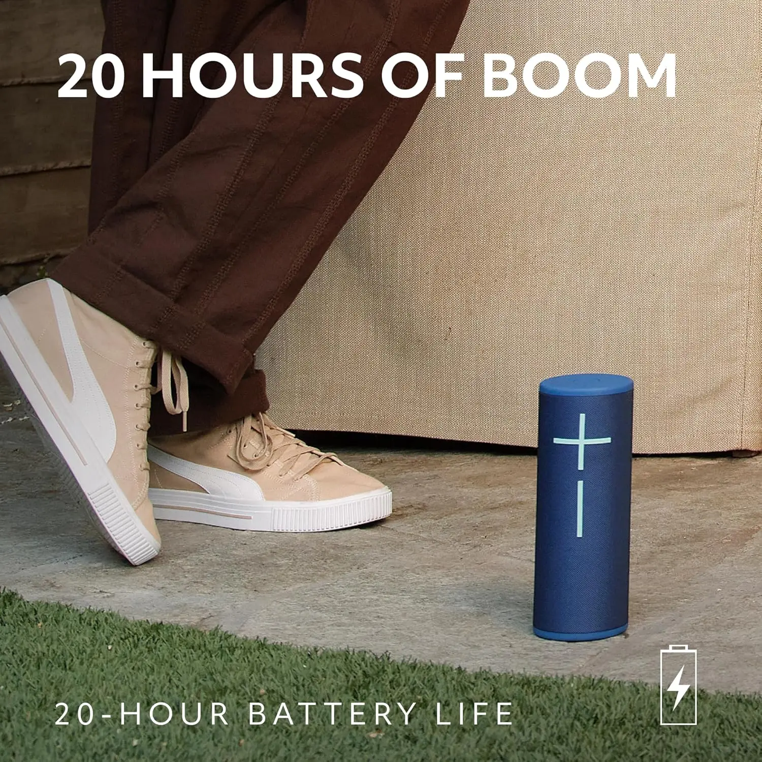 

4 портативных водонепроницаемых Bluetooth-динамика, звук на 360 градусов, наземные басы, диапазон 147 футов, 20-часовая батарея, плавающий динамик — синий