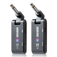 SONICAKE Guitar Wireless System Audio Guitar Transmitter Receiver for Electric Guitar Bass 30m Distance Rechargeable Accessories