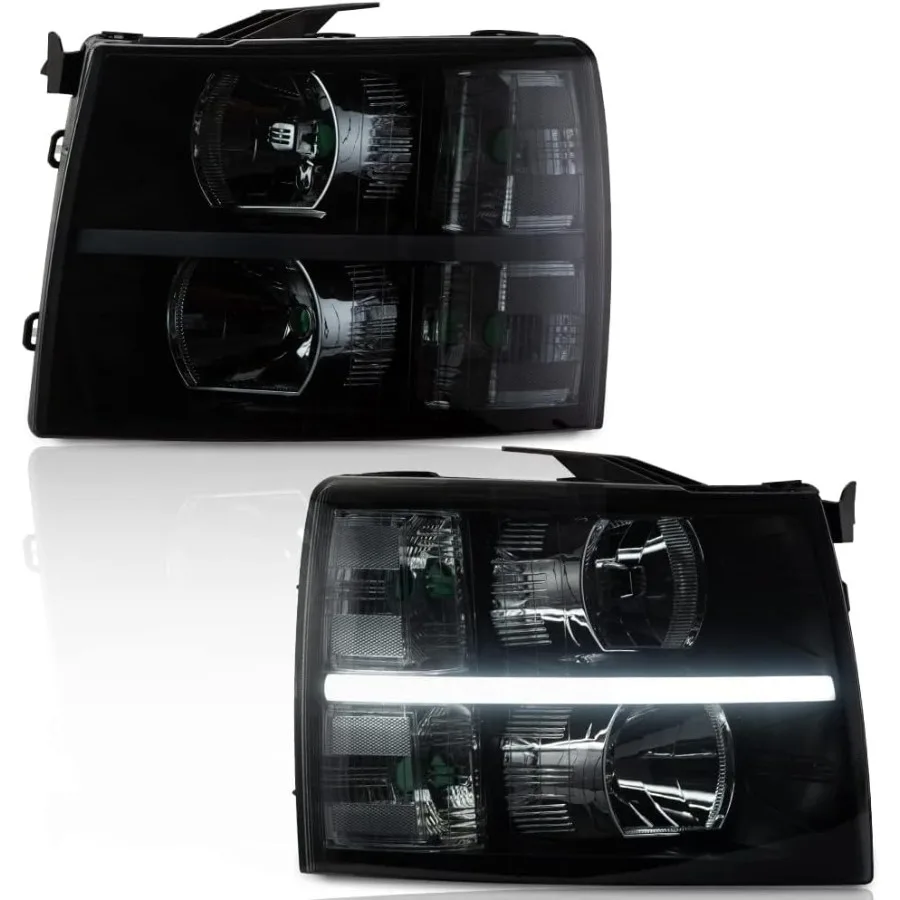 

Светодиодная фара в сборе для Chevy Silverado 1500 и 2007-2014 годов Chevy Silverado 2500 3500 HD, совместимая с драйвером