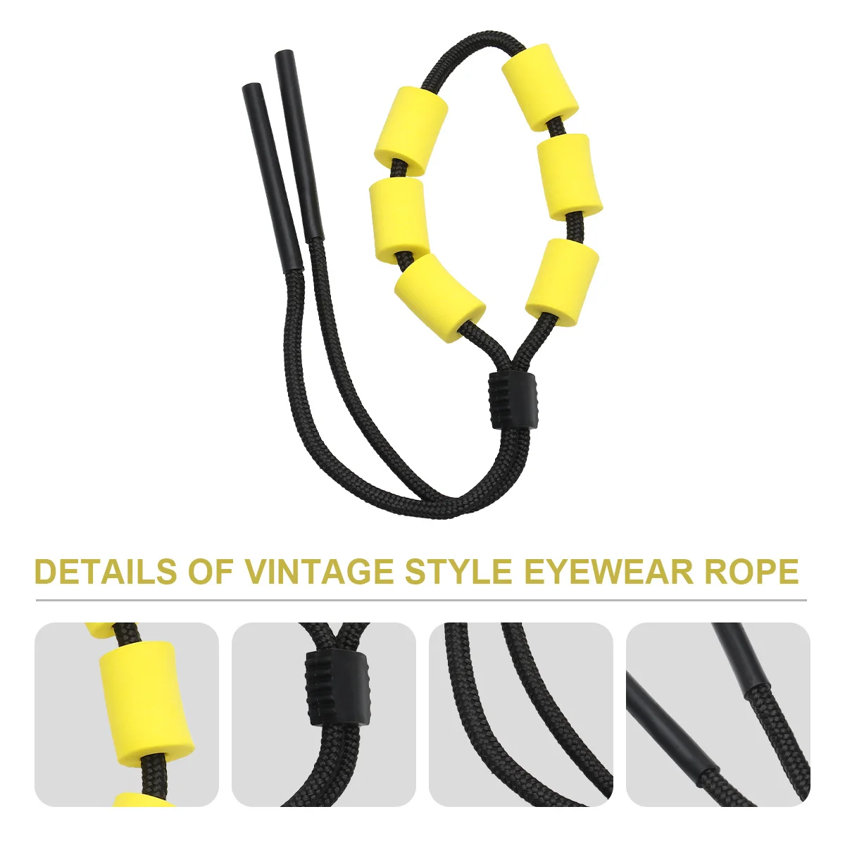 

Comfortable Floating Sunglass Straps Wear-Resistant Eyewear Cord for Water Sports Activities Floating Glasses Lanyard
