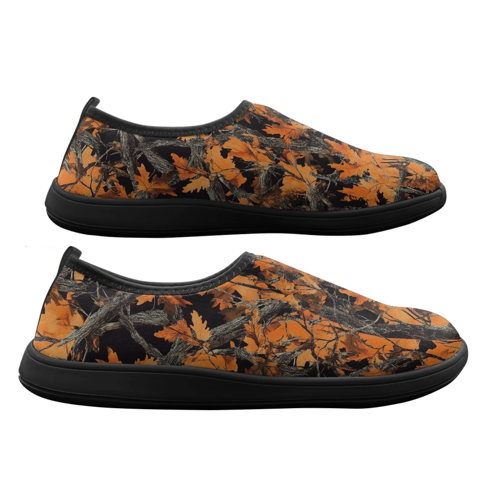 PENSTROLL Maple Leaves Zero Drop Footwear Polyester & EVA Sneakers Wide Toe Casual Shoes for Walking