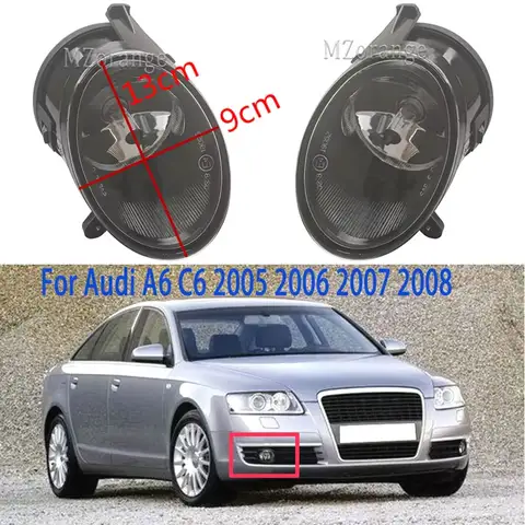 Audi A6 S6 Allroad Quattro C6 S8 용 안개등 2005 2006 2007 2008 헤드 라이트 앞 자동차 조명 할로겐 안개 램프 키트 어셈블리