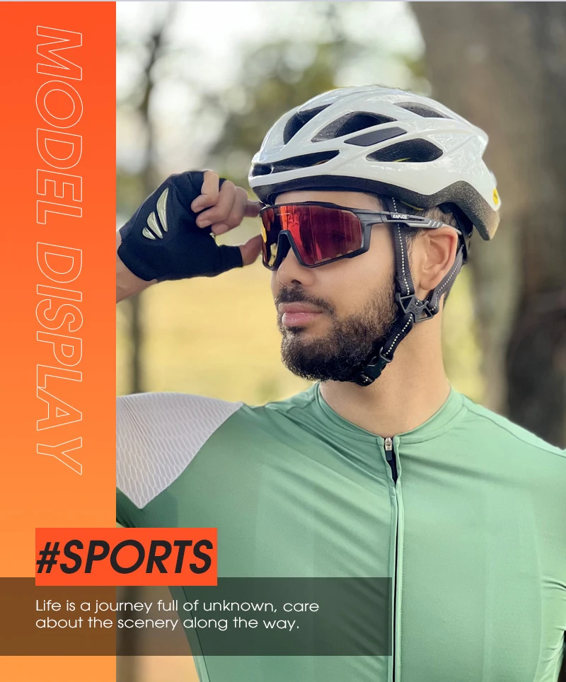 KAPVOE Radfahren Sonnenbrille Frauen Outdoor Sport UV400 Brille Männer Fahren Fahrrad Radfahren Gläser Bike Road Mountain Brillen – Detail 13