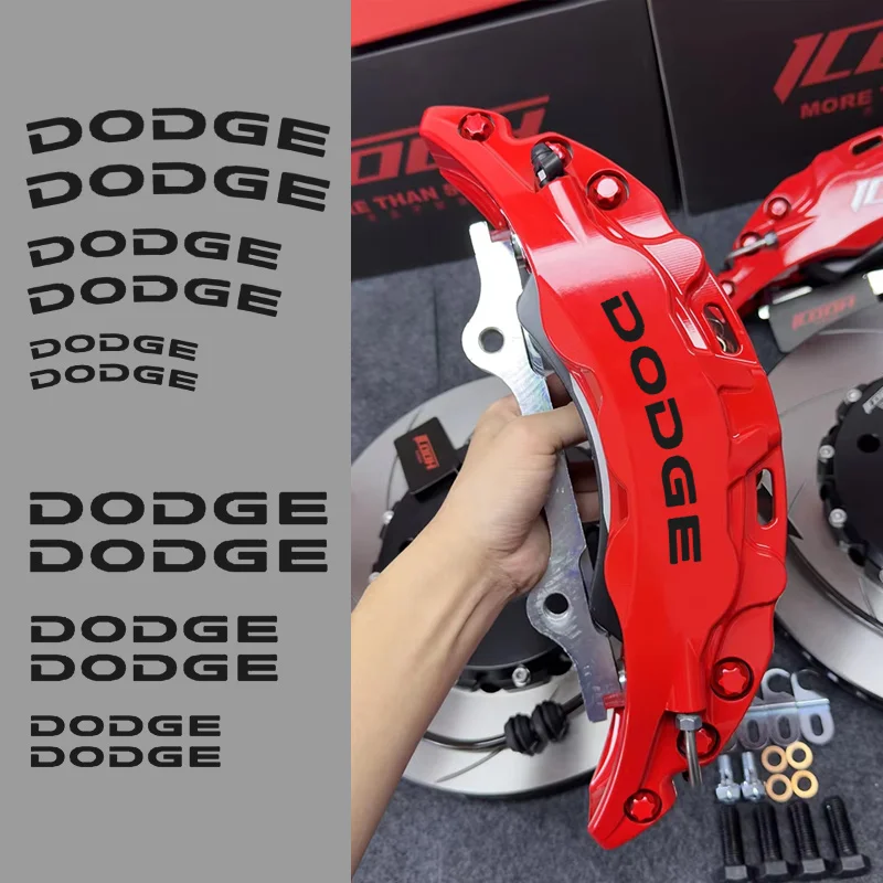 Pegatina de pinza de freno, etiqueta adhesiva con logotipo de Dodge, pegatina decorativa de modificación personalizada para cargador Dodge Durango Ram 1500