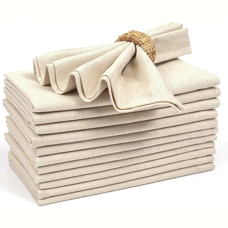 

Set Of 24 40x40cm Tablecloth Napkins, Durable Polyester Thickened Pads, Reusable Kitchen, Dining, Holiday Decorations