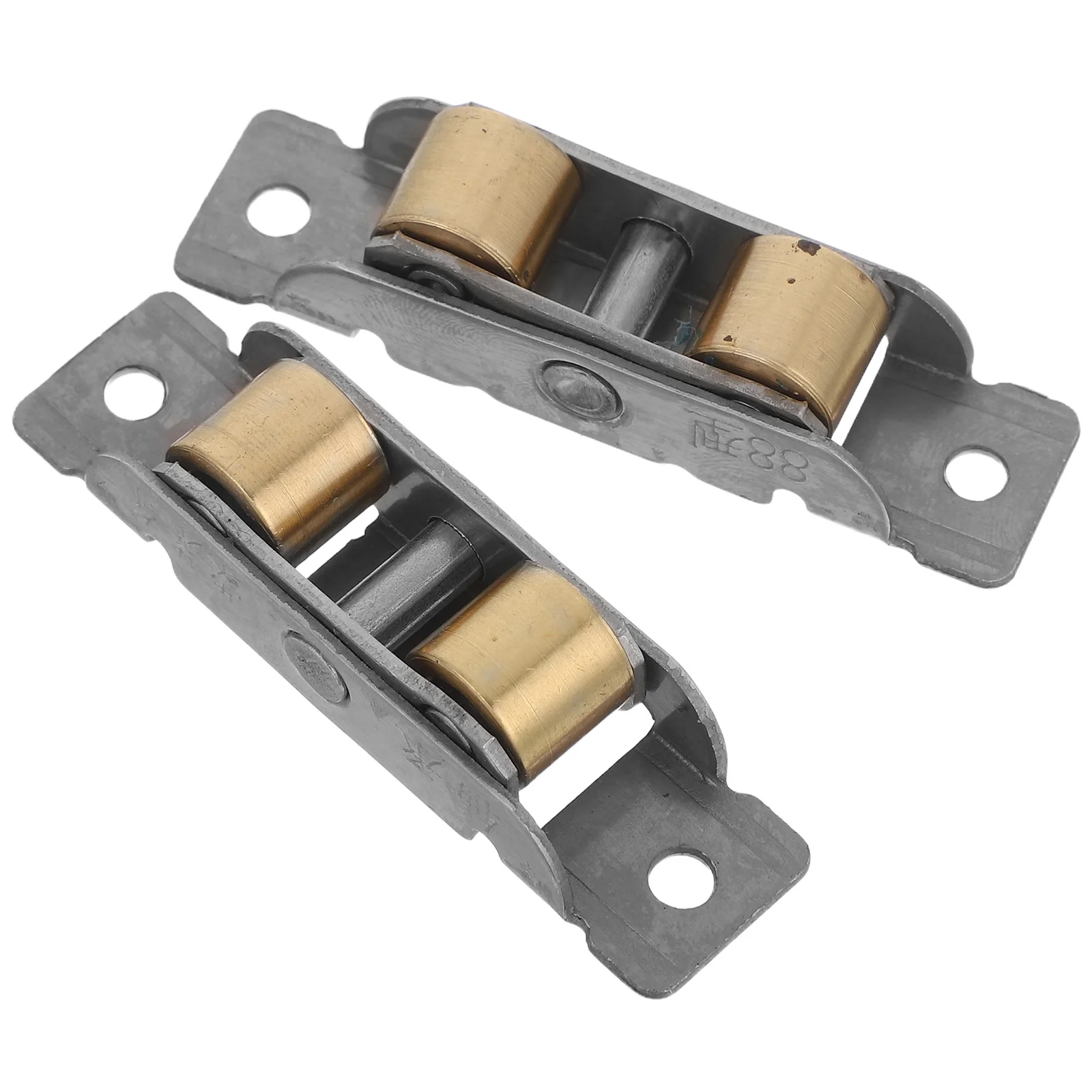 

2pcs Sliding Rollers Replacement Stainless Steel Copper Bearing Heavy Duty Sliding Glass Door Hardware For Patio Window Door