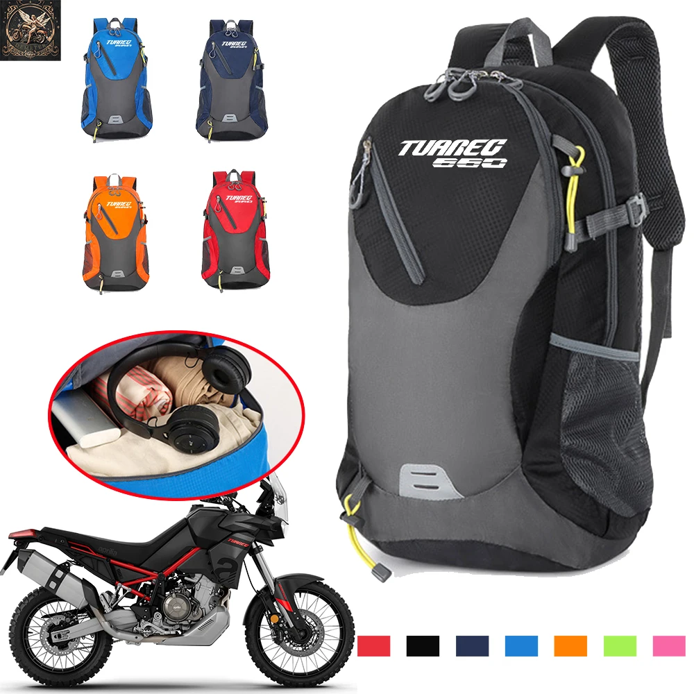 Men's and Women's Large Capacity Travel Backpack For Aprilia Tuareg 660 Tuareg660 Outdoor Sports Mountaineering Bag Accessories