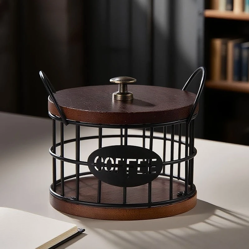 Coffee Storage Basket Coffee Capsule Storage Rack Shop Bar Storage Coffee Capsule Holder Coffeeware Kitchen Dining