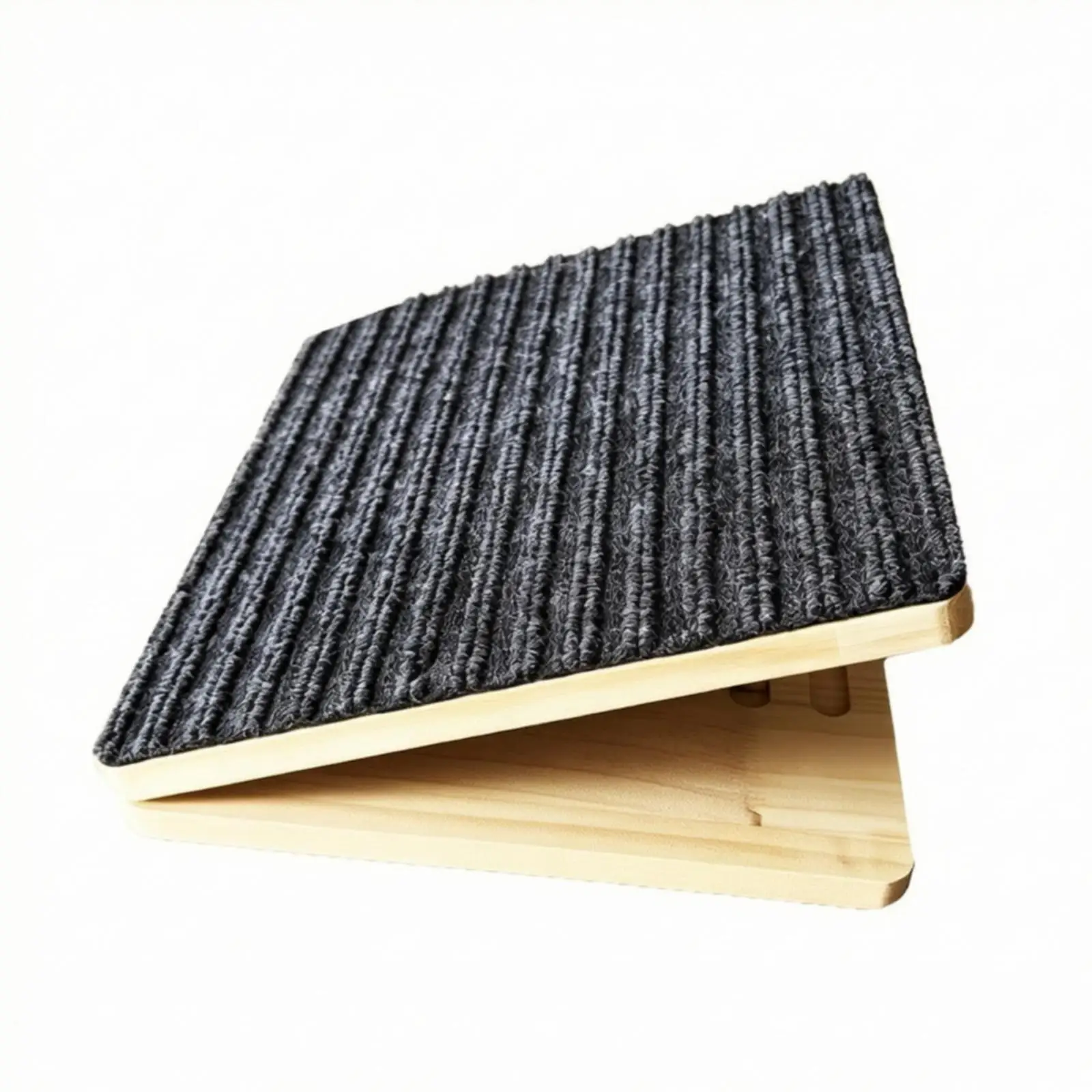 Adjustable Wood Pet Stairs for Small Dogs Foldable Puppy Ramp with Textured Carpet for Sofa Bed Support