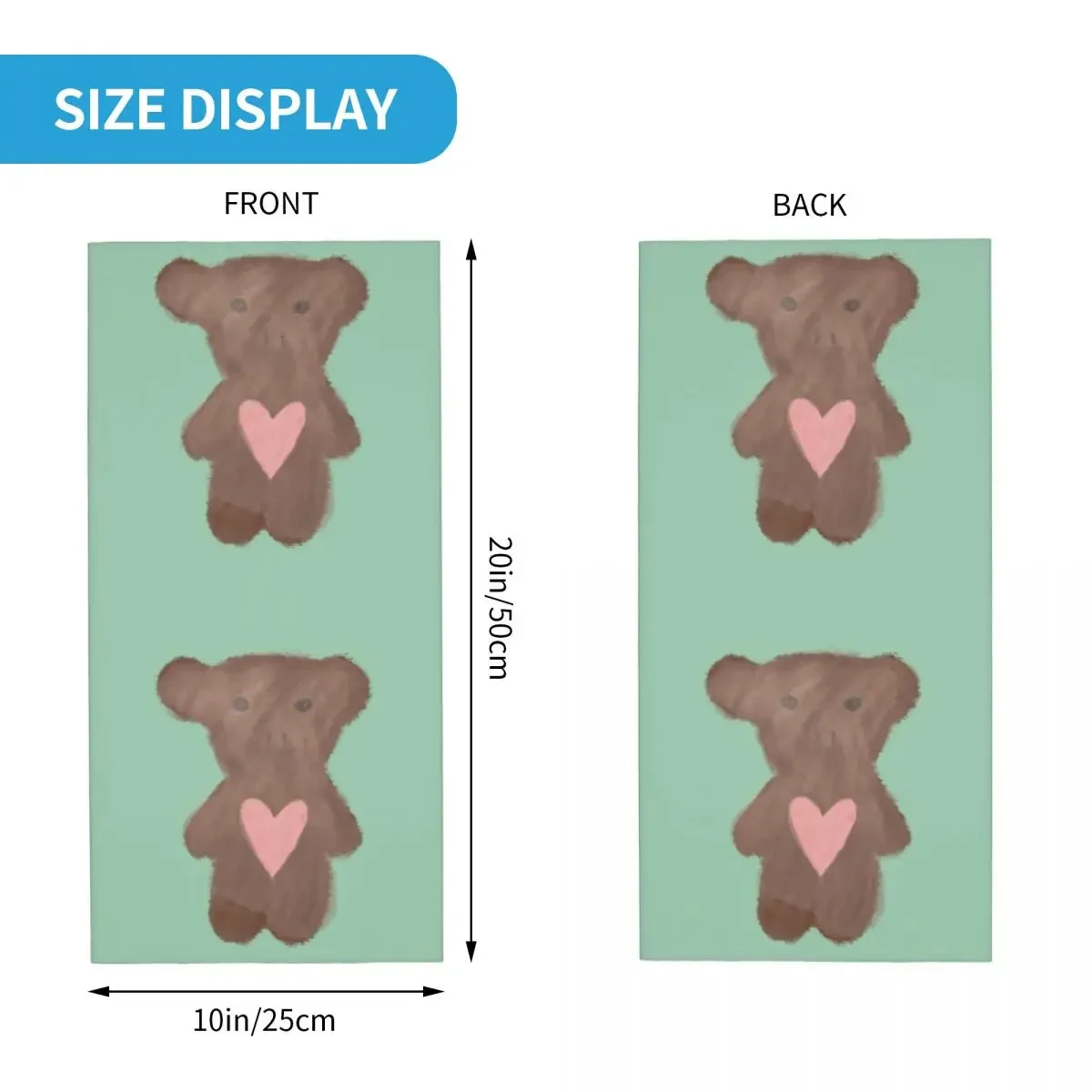 Beabadoobee Beatopia Bear Winter Neck Warmer Women Windproof Wrap Face Scarf for Hiking Gaiter Headband