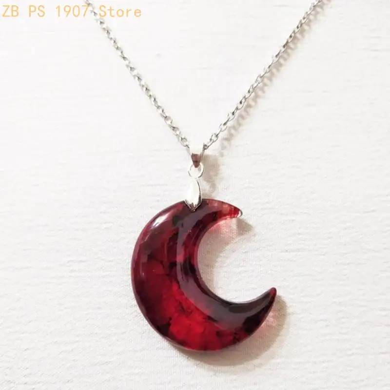 Blood Pendant Necklace Gothic Charm Chain Necklace Clavicle Chain 55KA