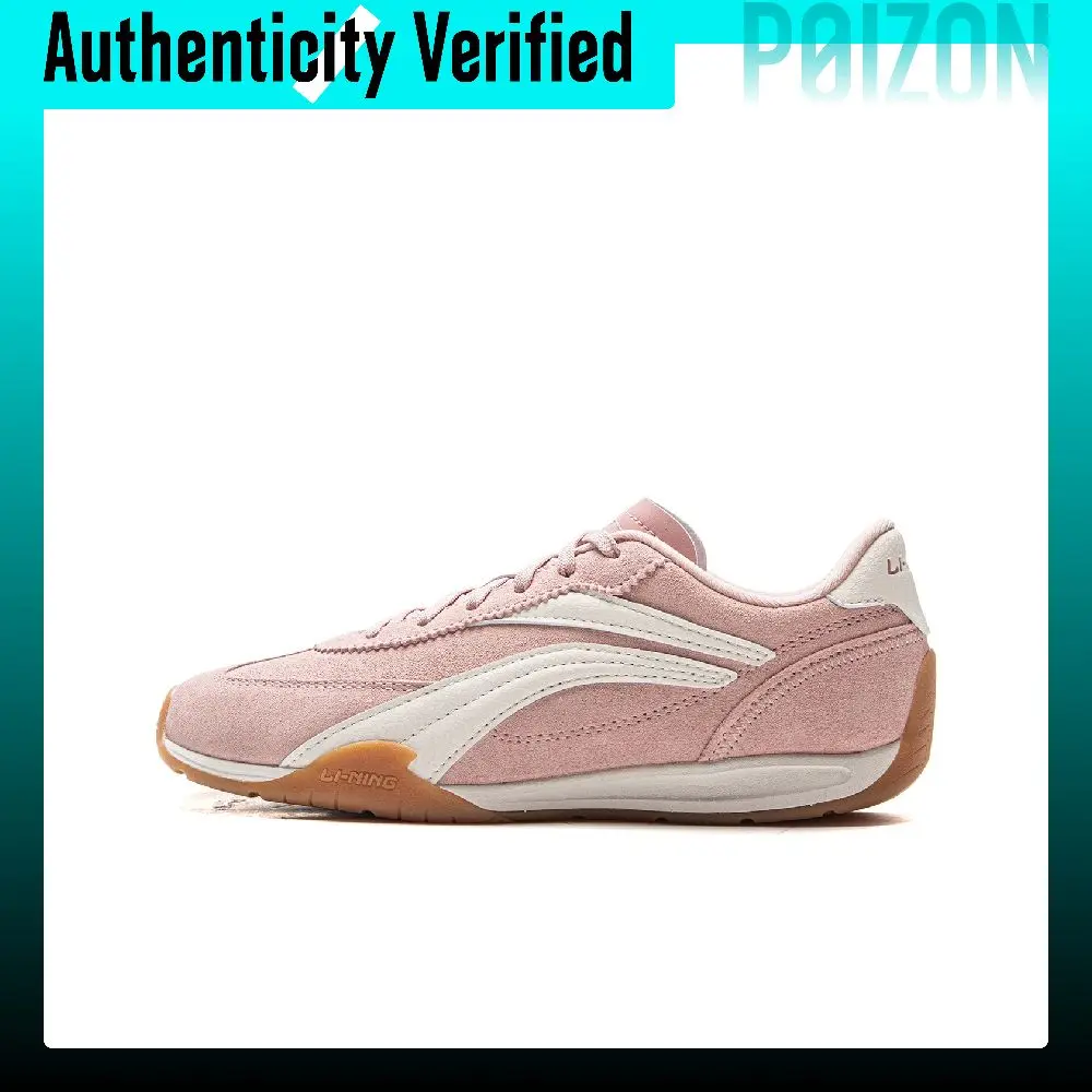 Li Ning Film TURBO Breathable Low top Casual Shoes Women's Pink White AGLV236-2