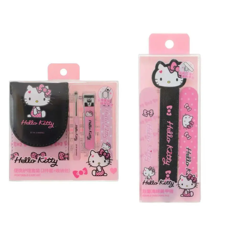Faux ongles imprimés My Melody, ongles press-on mignons de dessin animé, pointes d'ongles en acrylique, forme d'ongle à paillettes, adaptés aux manucures féminines, vente en gros