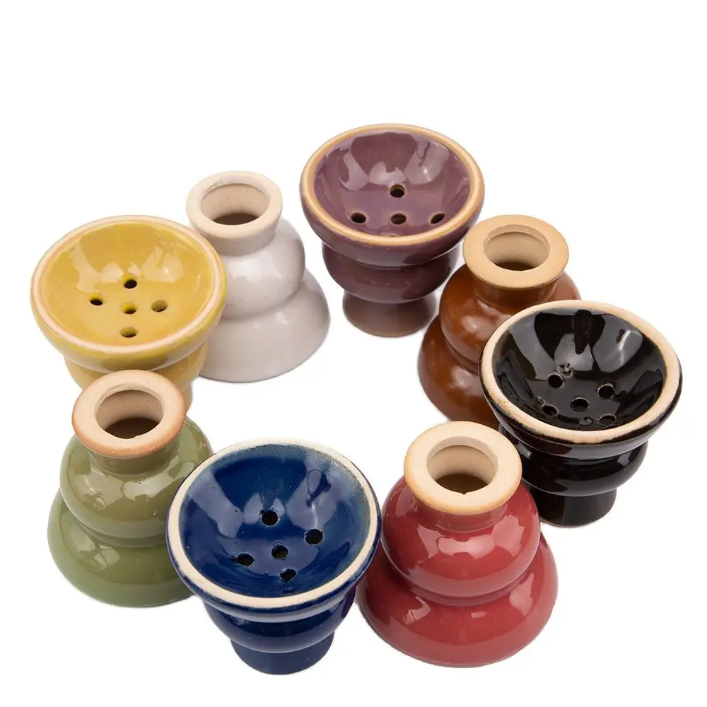 DEJAYA-cuenco de cerámica para Hookah, Pipas estrechas, pipa para Shisha, cabezal de sabor, Sisha, Chicha, Narguile, Cachimba, accesorios para fumar