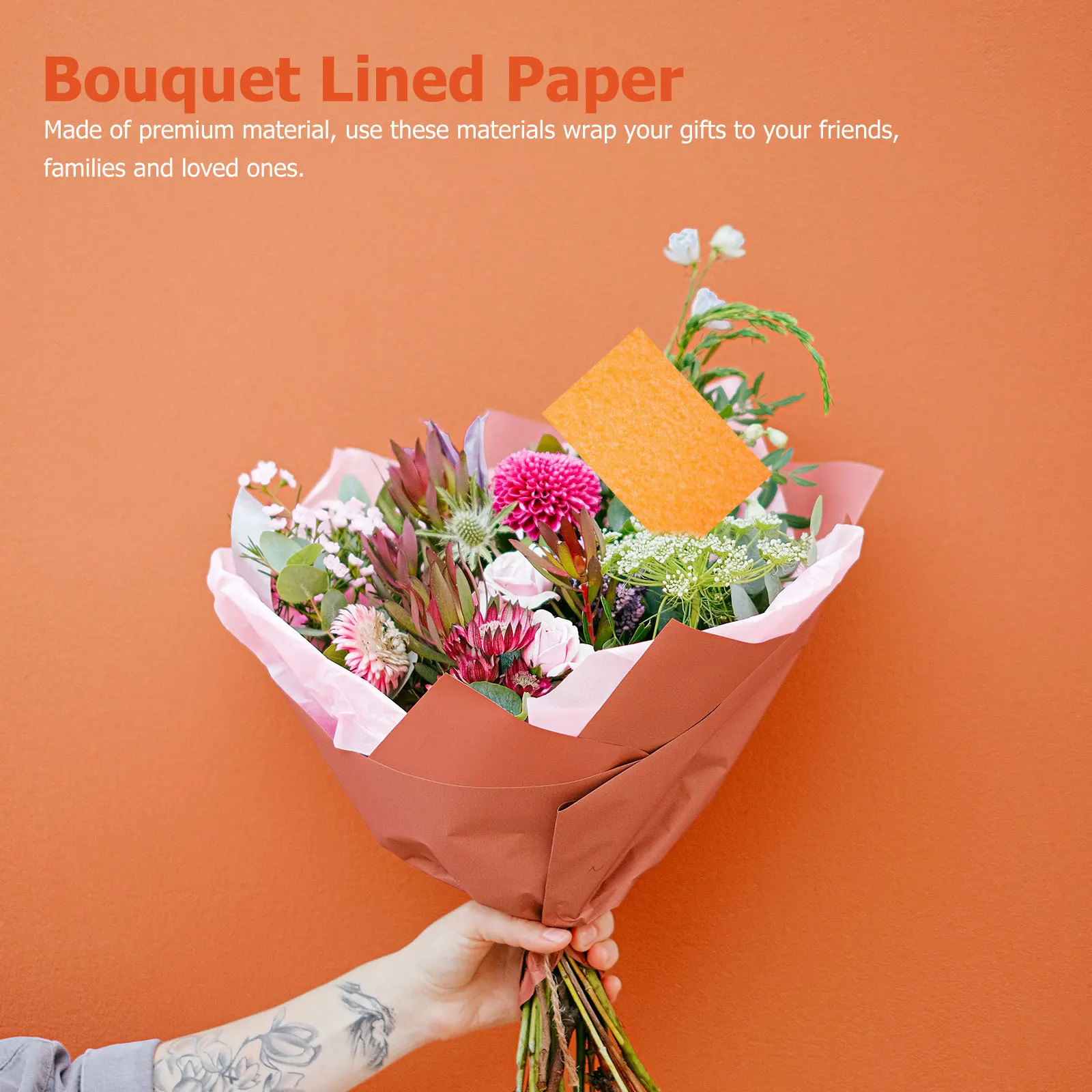 ورق ملون ورق تغليف رفيع للغاية لتغليف الزهور للهدايا، باقة يدوية مبطنة للحفلات