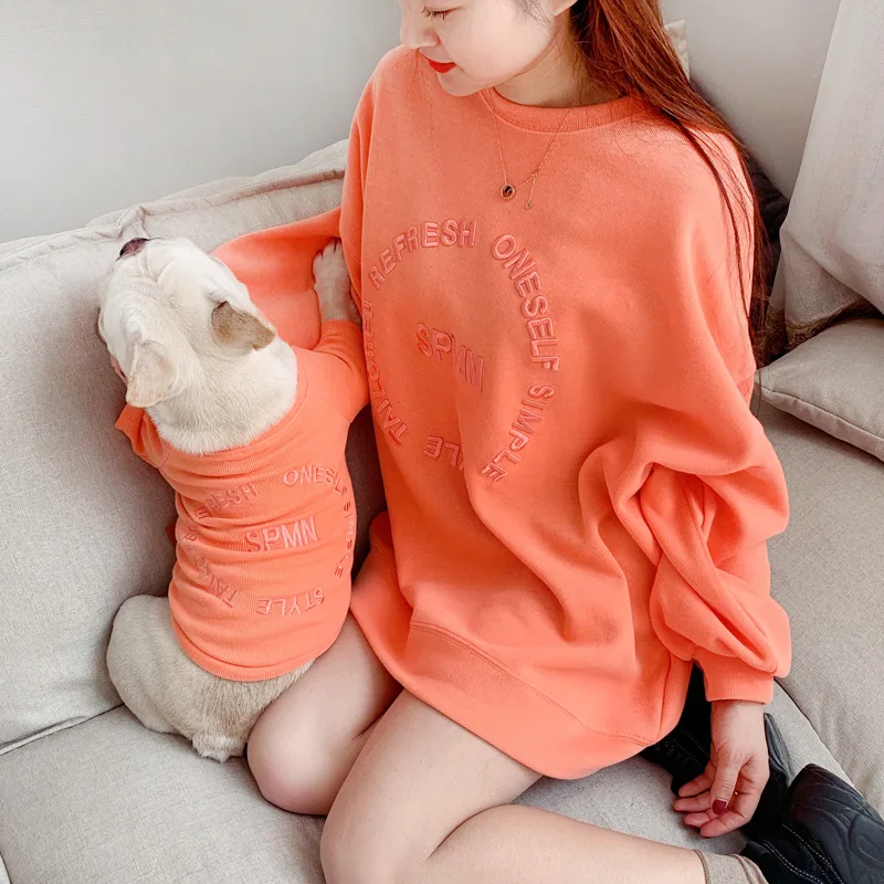 

New 2024 Luxury Dog Clothes French Bulldog Cosas Para Perros Bluza Dla Psa Honden Kleding Parent-Child Outfit Abbigliamento