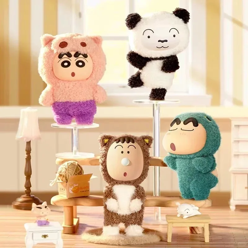 

Crayon Shinchan COS Series Plushie Blind Box Kawaii Vinyl Face Doll Pendant Trendy Collectible Figure for Girls Cute Gift
