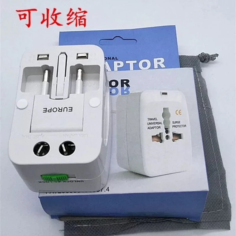 Global Universal Conversion Travel Plug EU US  UK AC Power Adapter Fast charging