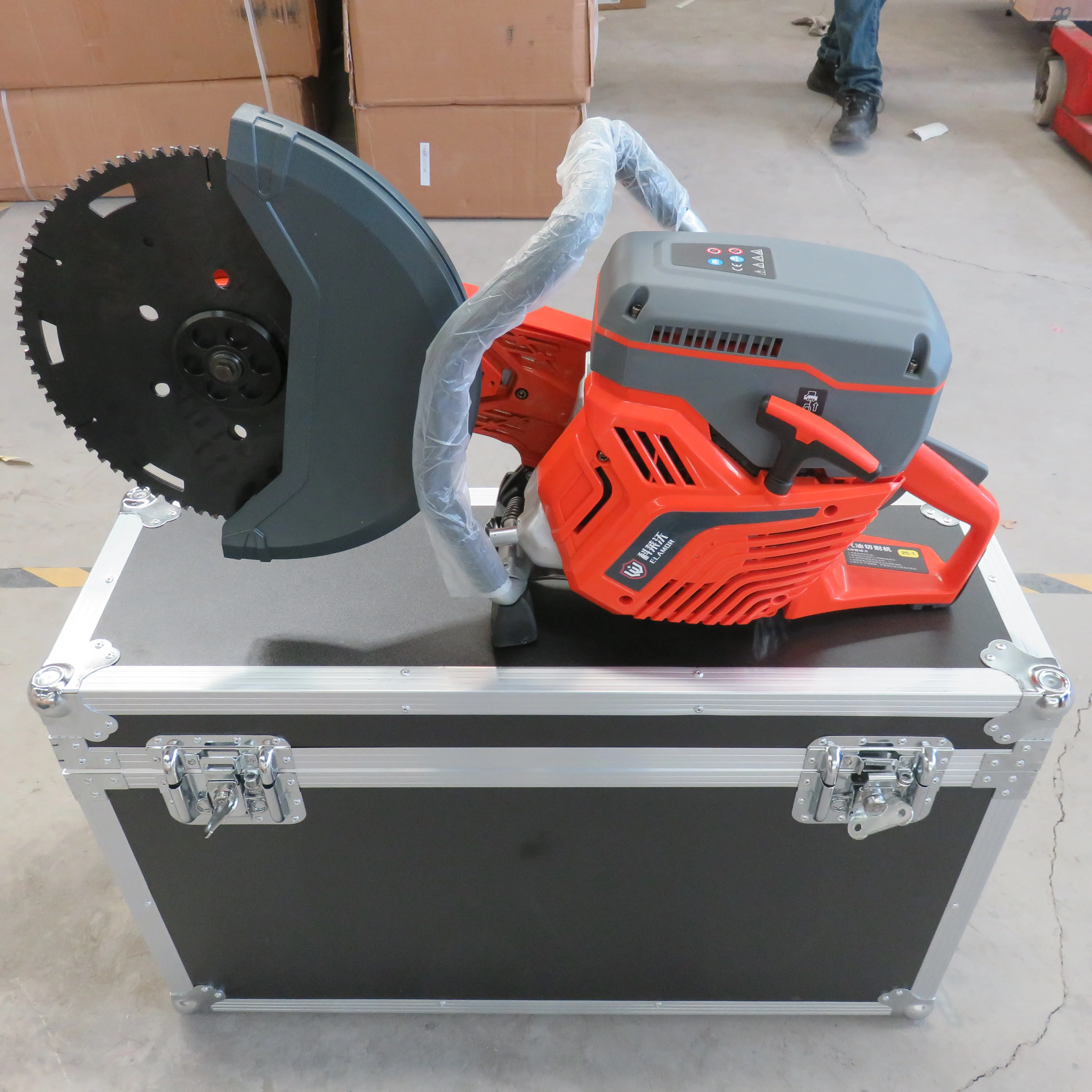 Portable High Power Industrial Dual Wheel Opposite Direction Concrete Wall Chaser Slotting Machine with 315mm Blade