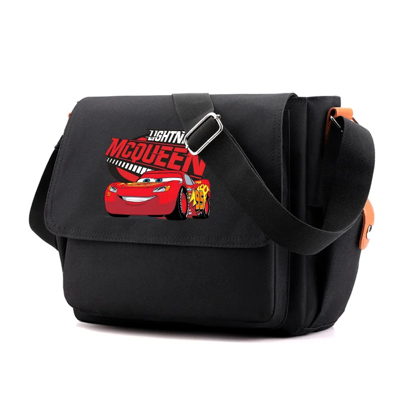 

Pixar Cars Lightning McQueen Messenger Bag Handbag Canvas Teenager Shoulder Tote Bags Casual Crossbody Handbags School Bags