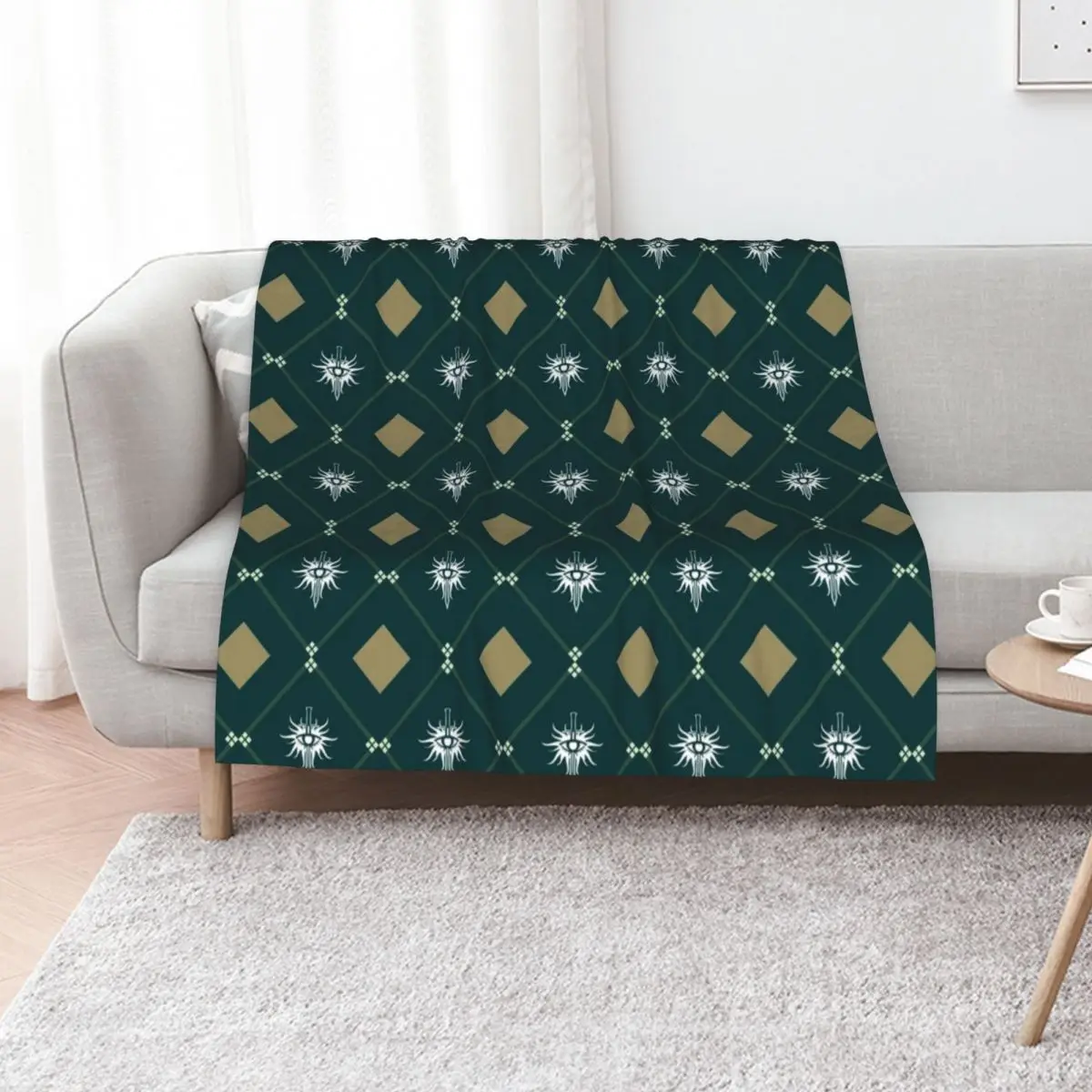 Inquisition Textile - Dragon Age Geometric Art Throw Blanket Sofa warm for winter Polar bed plaid Vintage Designers Blankets