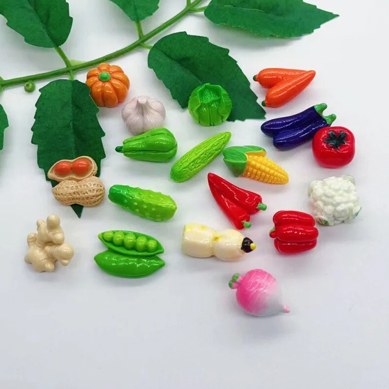 

10 шт., 3D кабошон из фруктовой смолы, каваи, имитация корзины с фруктами и овощами, аксессуары для резки ювелирных изделий