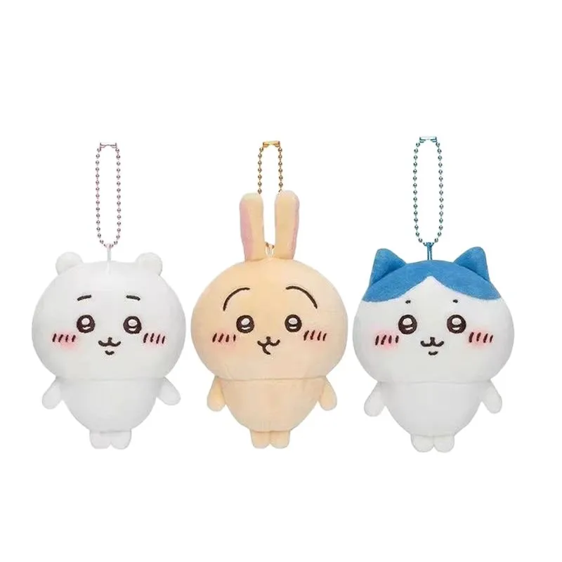 Heißer neuer Kawaii Chiikawa Plüsch-Schlüsselanhänger, niedlicher Anime Hachiware Cartoon-Taschenanhänger, Spielzeuganhänger, Geburtstagsgeschenk – Detail 5