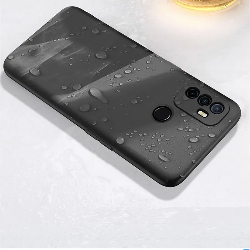 SUREHIN Soft case for OPPO A53 A53S cover 2020 Black Full Camera Protective Coque Silicone Case for OPPO A53 case