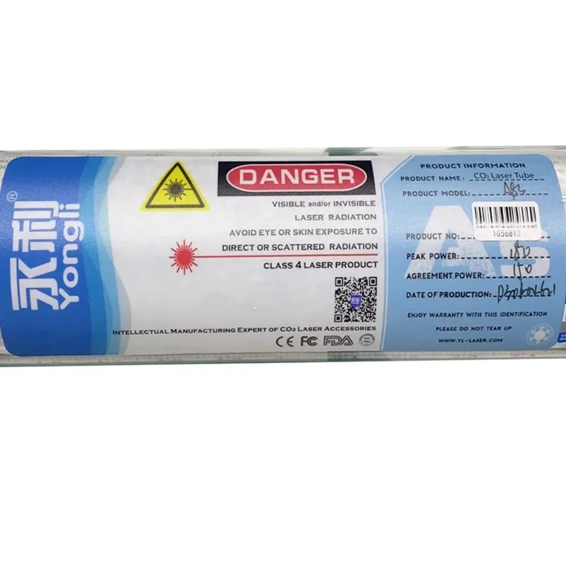 

Manufacturer Top Manufacturer Yongli 2025 Laser Tube A8s 150W-180W Length:1862mm Diameter:80mm