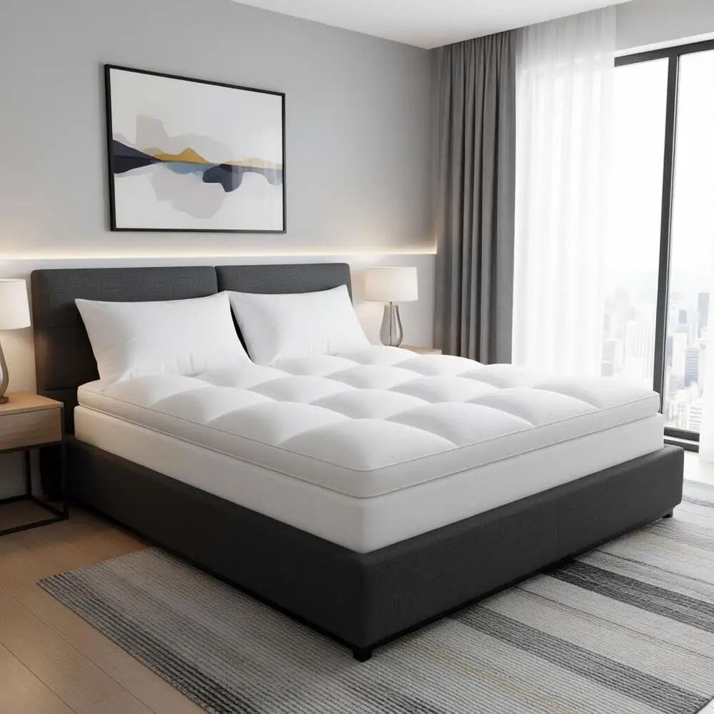 

Толстый наматрасник с эффектом памяти для облегчения боли в спине и охлаждения, подходит для матрасов толщиной 20-53 см