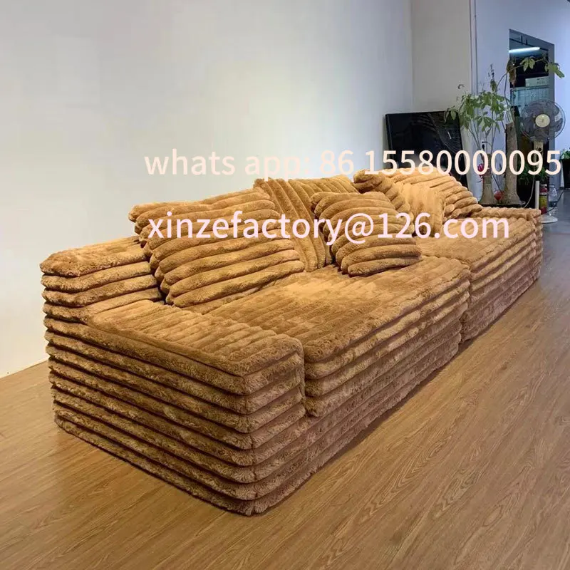 Anpassbares Cordsofa mit Vakuumkompression