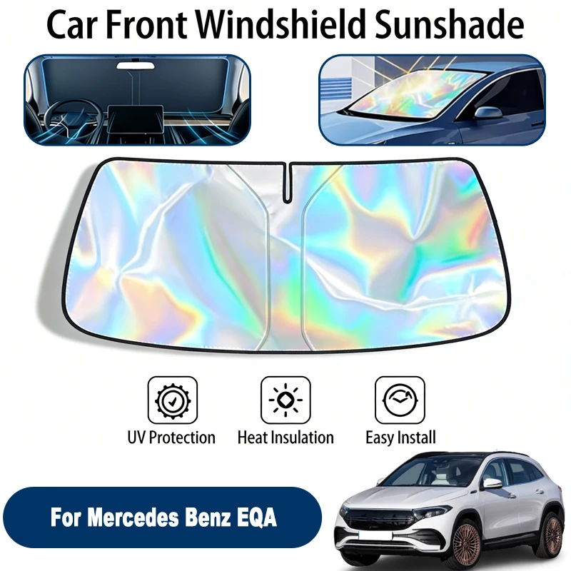 

Car Windshield Sun Shade UV Reflective Sun Visor Protection Cover For Mercedes Benz EQA H243 2021-2026