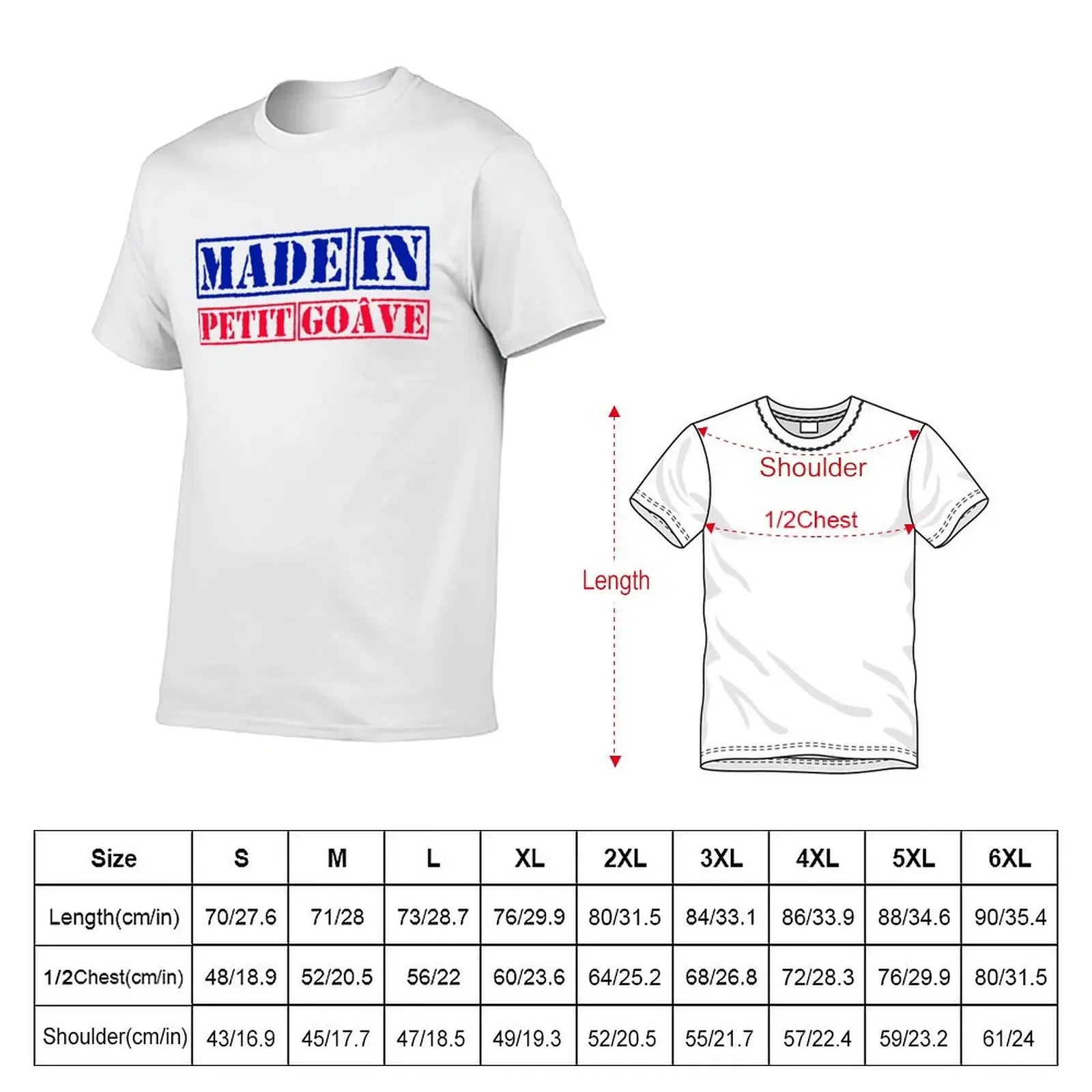 Made In Petit Goave Haiti T-Shirt quick drying summer clothes anime t shirts vintage graphic tee plain t shirts men