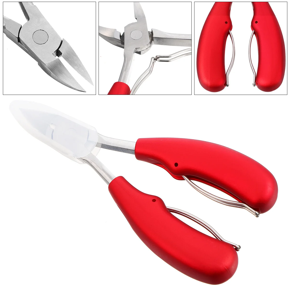 الفولاذ المقاوم للصدأ إهاب القراص المهنية منحني المقص ل مانيكير باديكير الدقة أظافر المتقلب أداة المحمولة مسمار #6