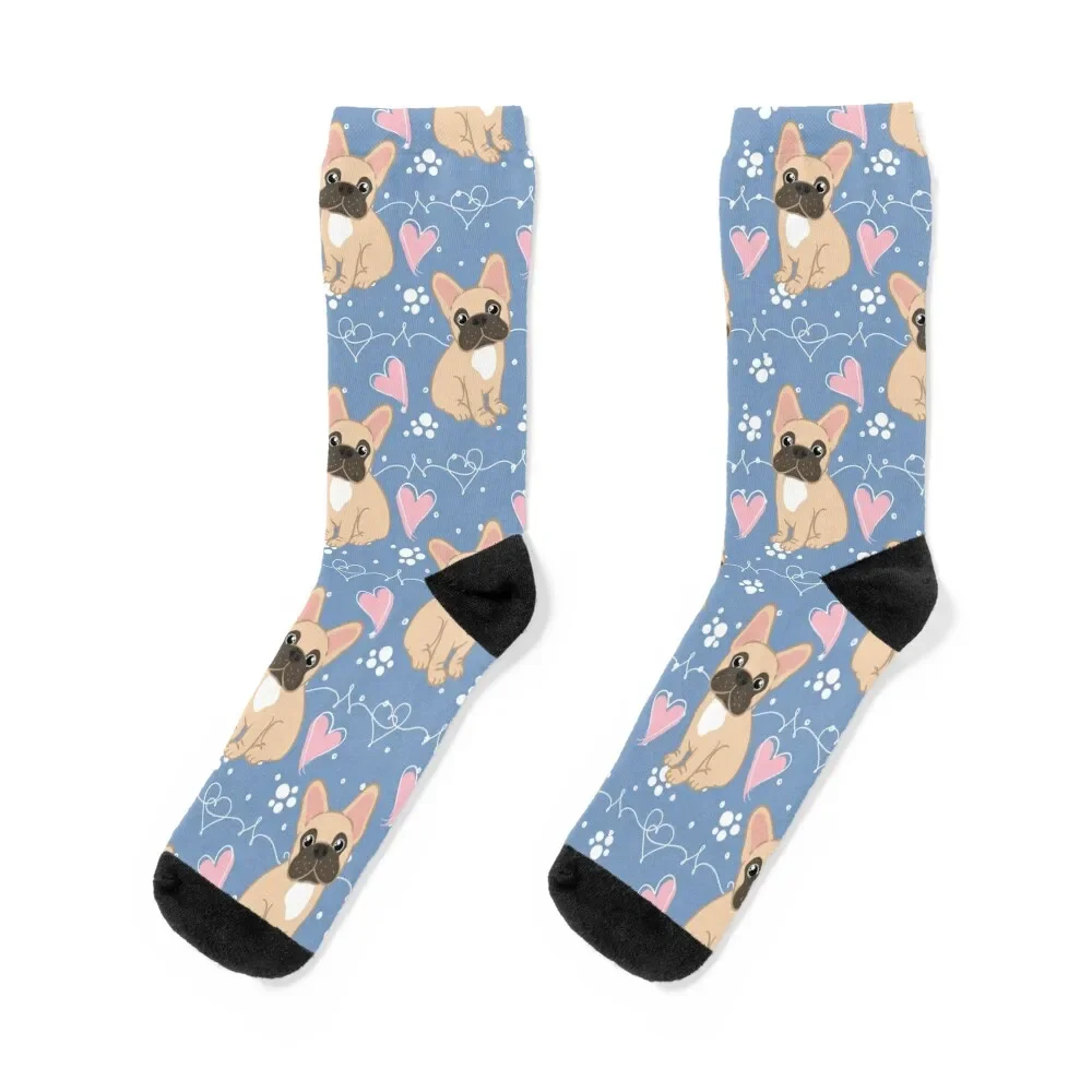 

LOVE Frenchie French Bulldog - Fawn 2 Socks Crossfit cool kids Boy Socks Women's