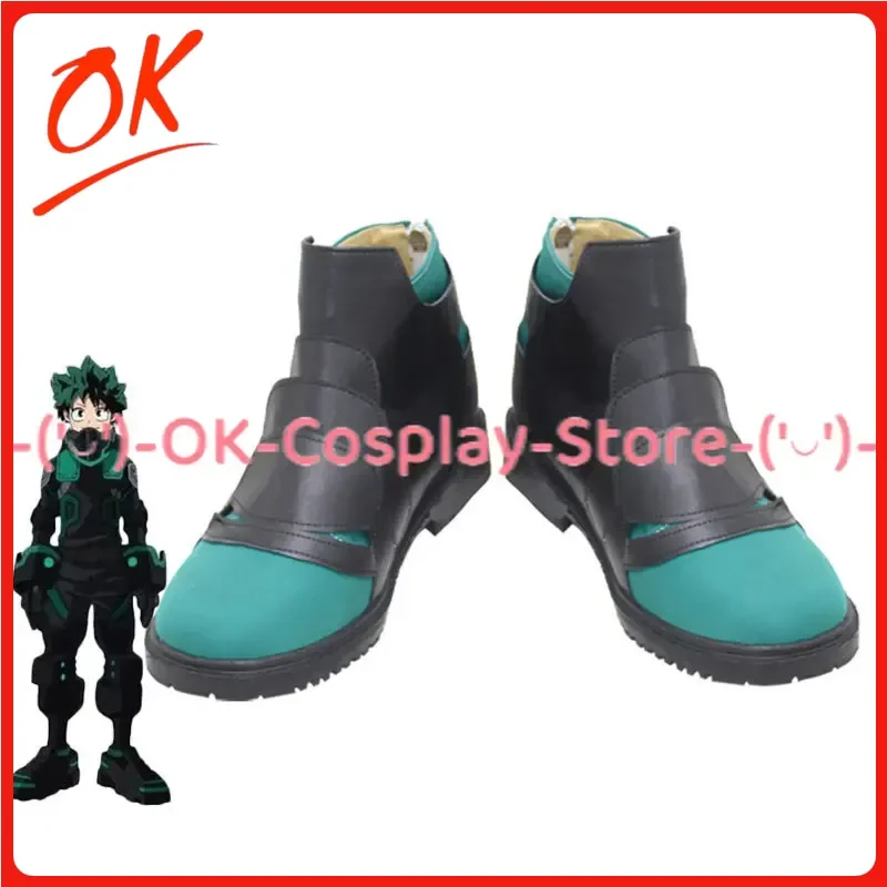 

[Индивидуальные] Midoriya Izuku, обувь для косплея, Deku, аниме, реквизит для ролевых игр, Хэллоуин, карнавал, праздничная вечеринка, ботинки из искусственной кожи