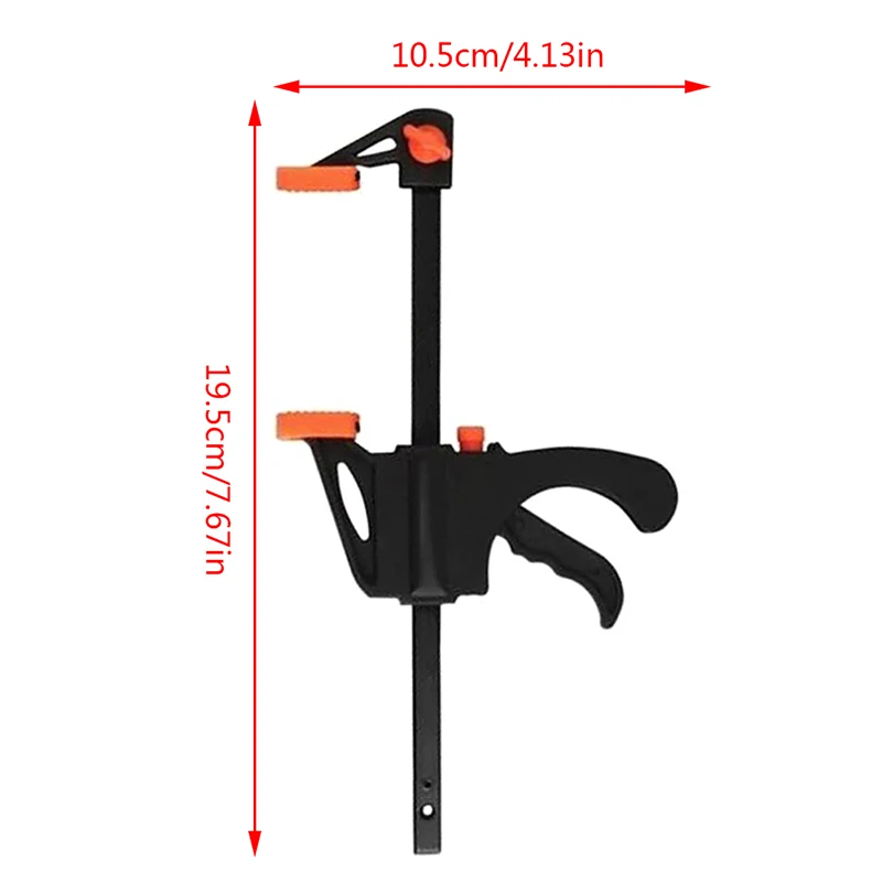 1pcs F Type Clamp Quick Ratchet Release Speed Squeeze Wood Working Bar Fixture Grip Woodworking Clip Kit