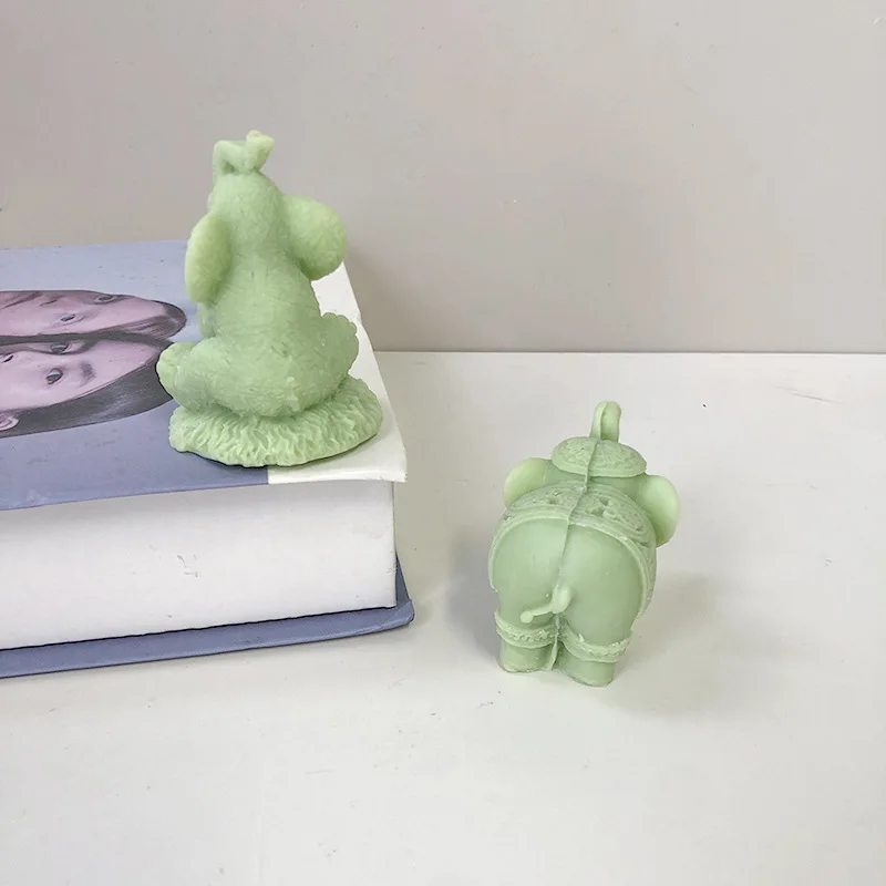 DIY Homemade Animal Scented Candle Ornament INS Elephant Diffuser Scented Stone Candle Silicone Mold