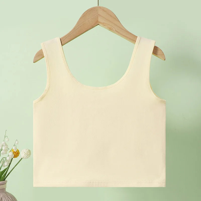 Adolescent Student Underwear Made of Cotton Soft and Comfortable with A Simple Lightweight and Breathable Base Vest for Girls - view 5